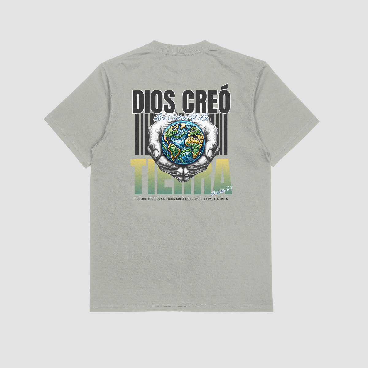Dios Creó Los Cielos y la Tierra Camiseta image 0