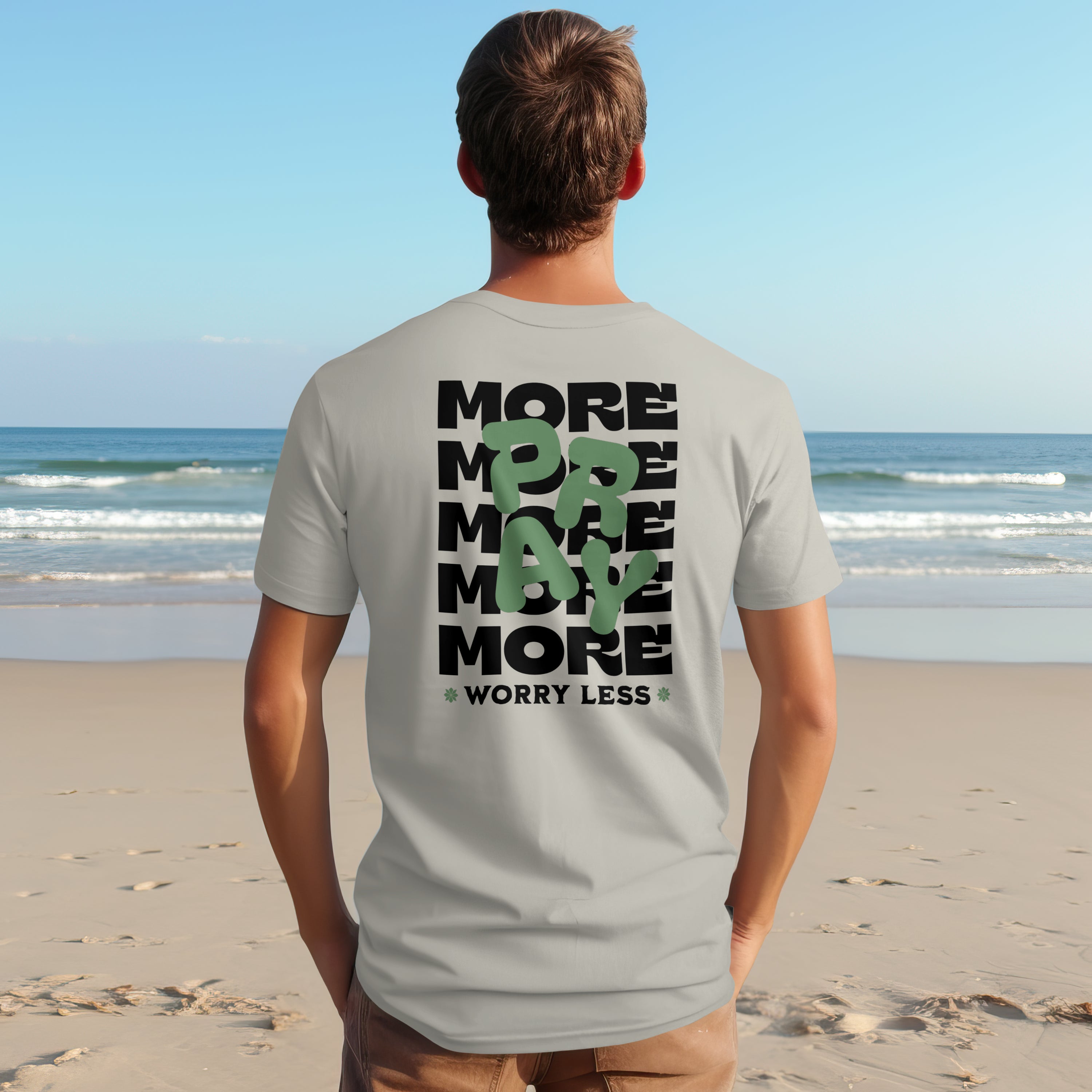 Pray More Worry Less T-Shirt image 5