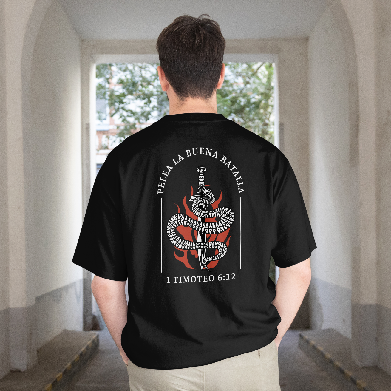 Lucha La Buena Batalla Camiseta image 0