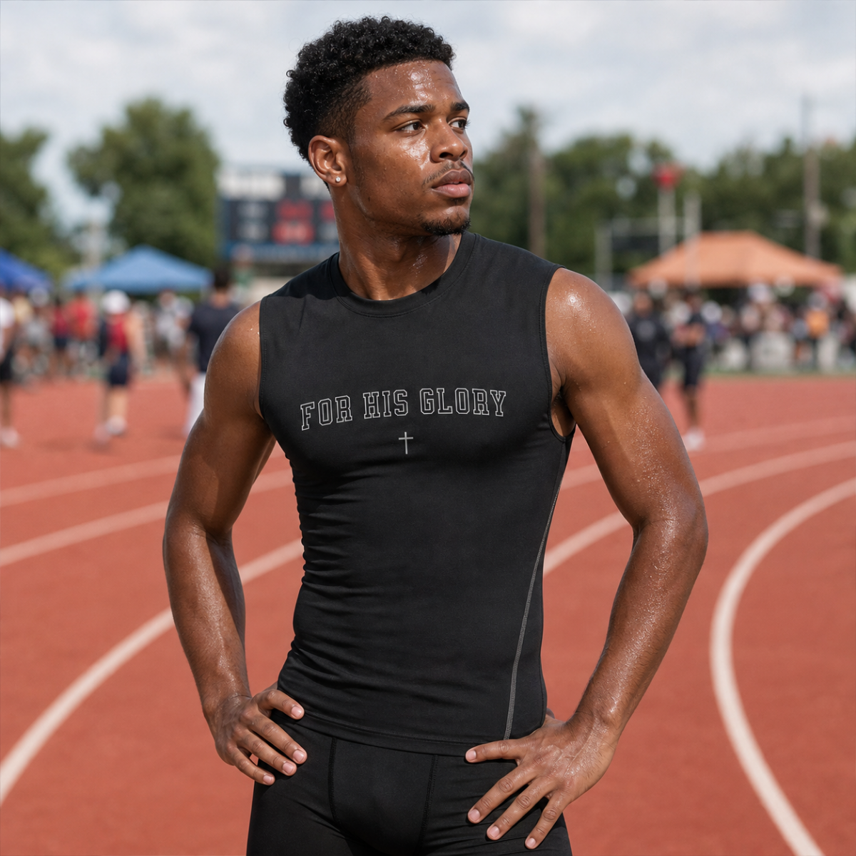 "For His Glory" Compression Tank