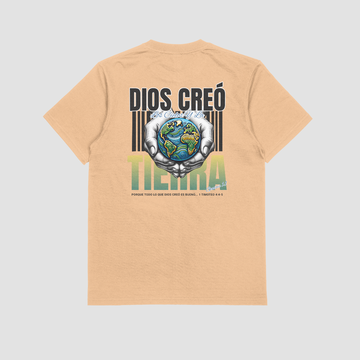 Dios Creó Los Cielos y la Tierra Camiseta image 3