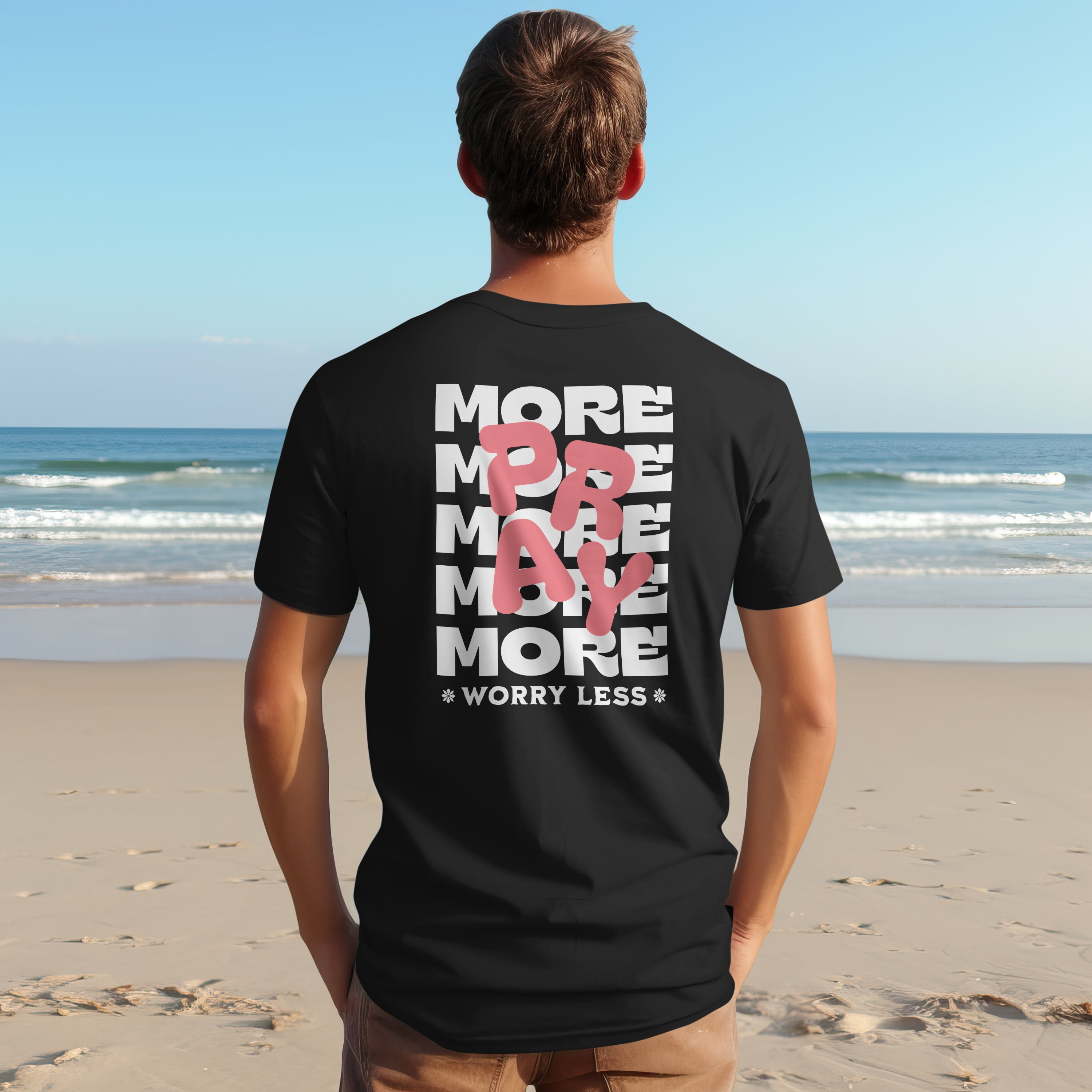 Pray More Worry Less T-Shirt image 0