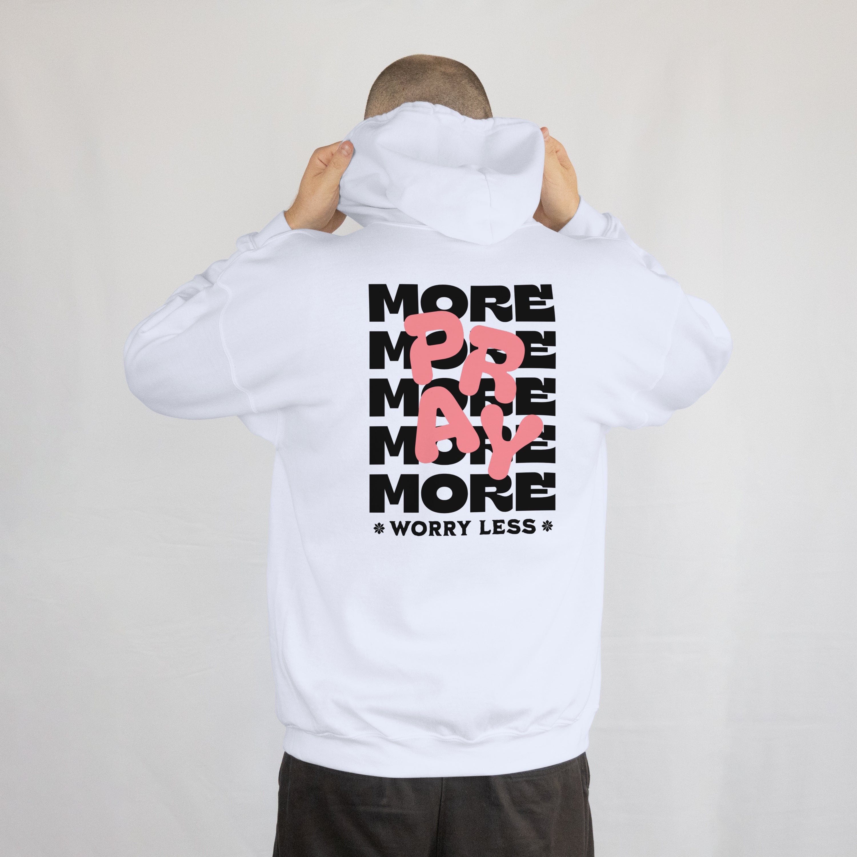 Pray More Worry Less Hoodie image 2