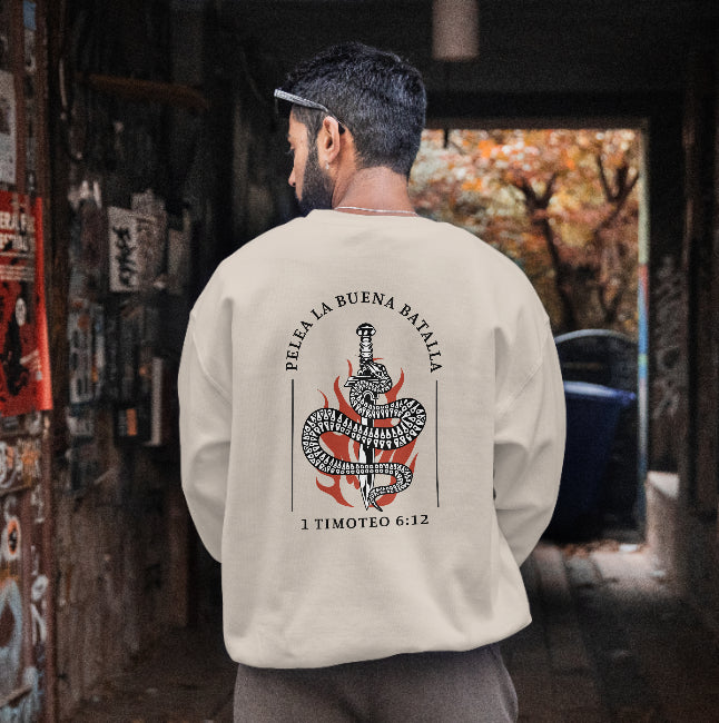 Lucha La Buena Batalla Sudadera image 1