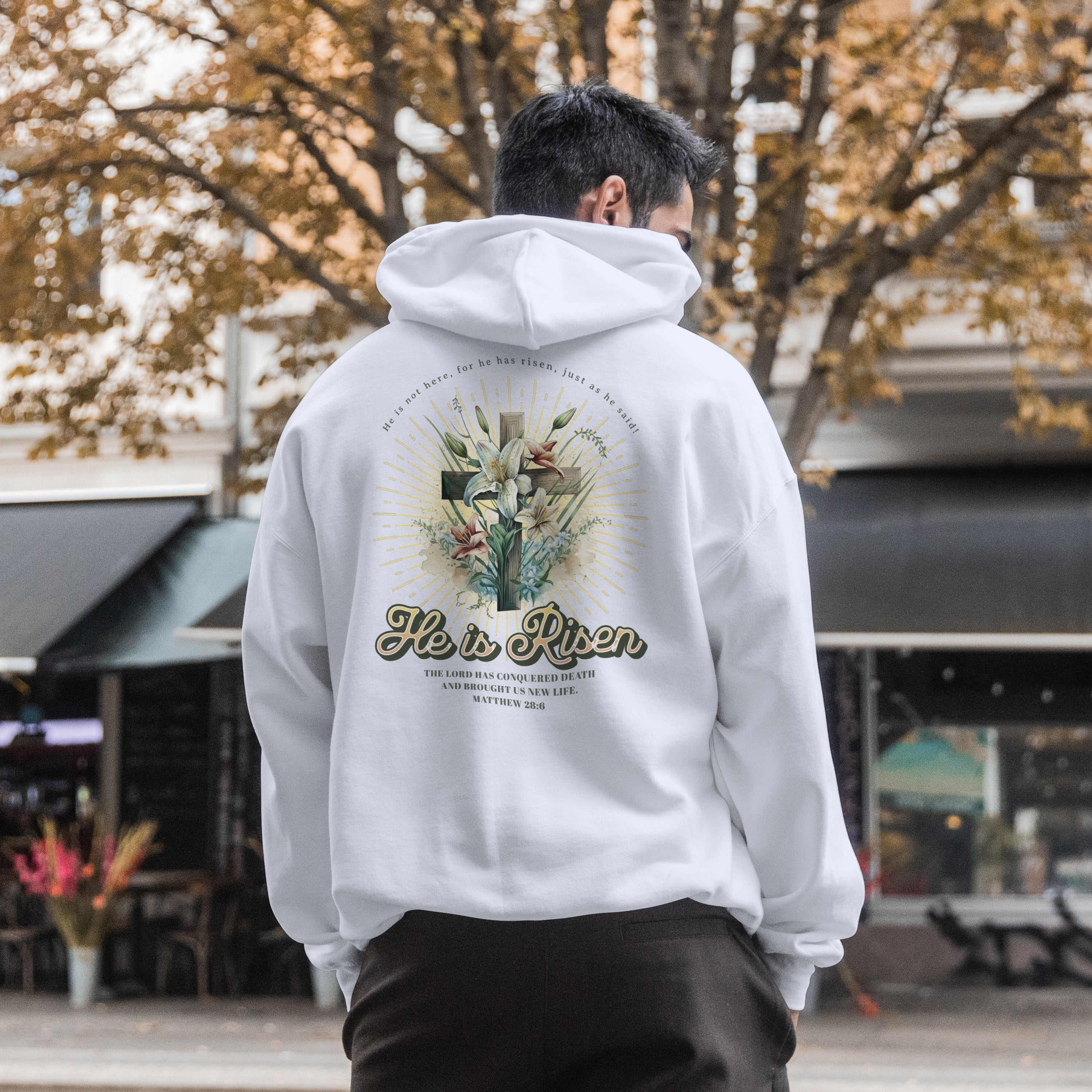 He is Risen Hoodie image 3