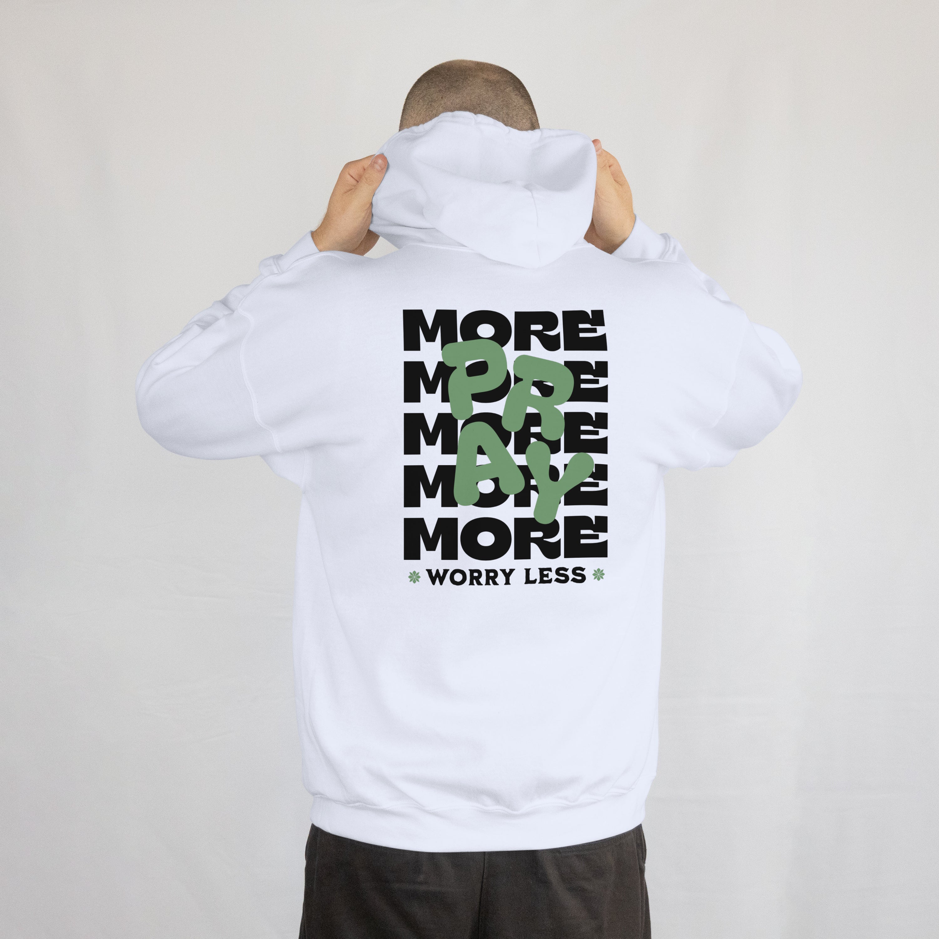 Pray More Worry Less Hoodie image 4